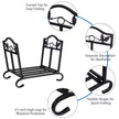 14.5 In. H X 17 In. D X 12.5 In. W Outdoor Folding Steel Firewood Rack Wood Storage Holder