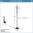 28 In. Tall Black Rope Design Standard Fireplace Ash Hoe