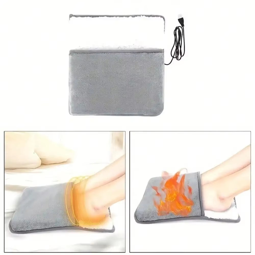 1 Pair of Comfortable Care USB Heated Foot Pads, Constant Temperature Electric Heaters, Portable Home Foot Heaters,