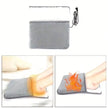 1 Pair of Comfortable Care USB Heated Foot Pads, Constant Temperature Electric Heaters, Portable Home Foot Heaters,