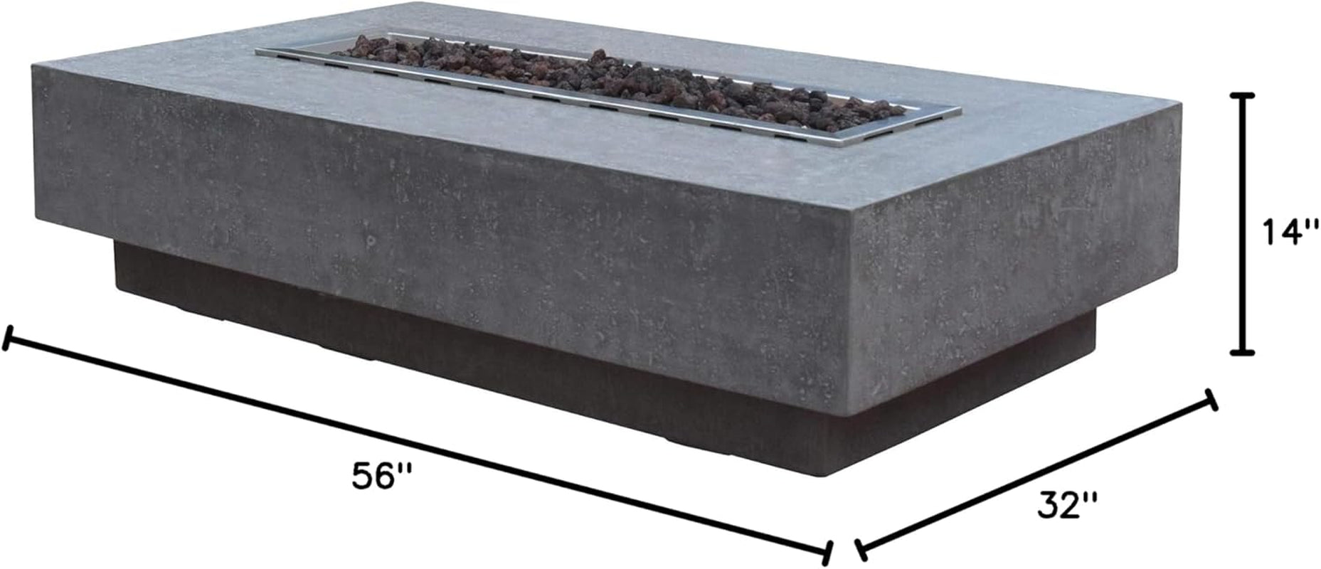Hampton Fire Table Outdoor Fire Pit 56