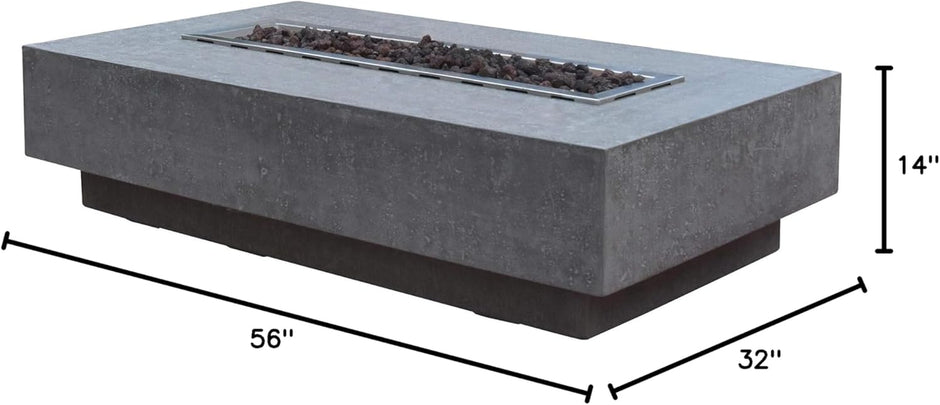 Hampton Fire Table Outdoor Fire Pit 56