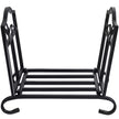 14.5 In. H X 17 In. D X 12.5 In. W Outdoor Folding Steel Firewood Rack Wood Storage Holder