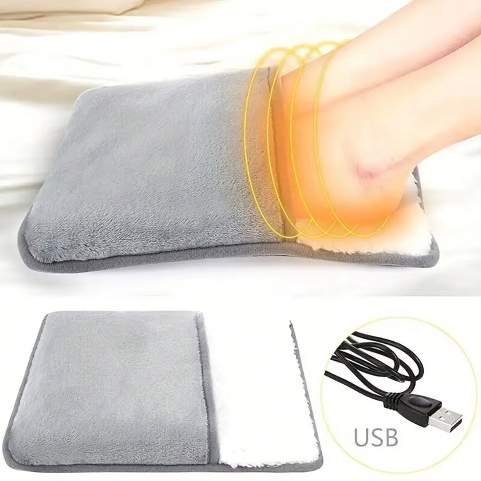 1 Pair of Comfortable Care USB Heated Foot Pads, Constant Temperature Electric Heaters, Portable Home Foot Heaters,