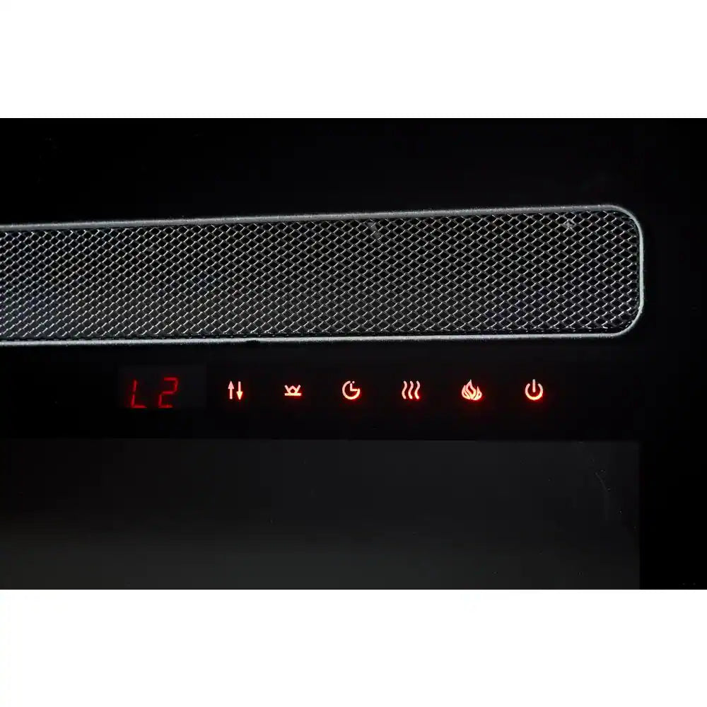 Sierra 60 In. Wall/Built-In Linear Electric Fireplace in Black