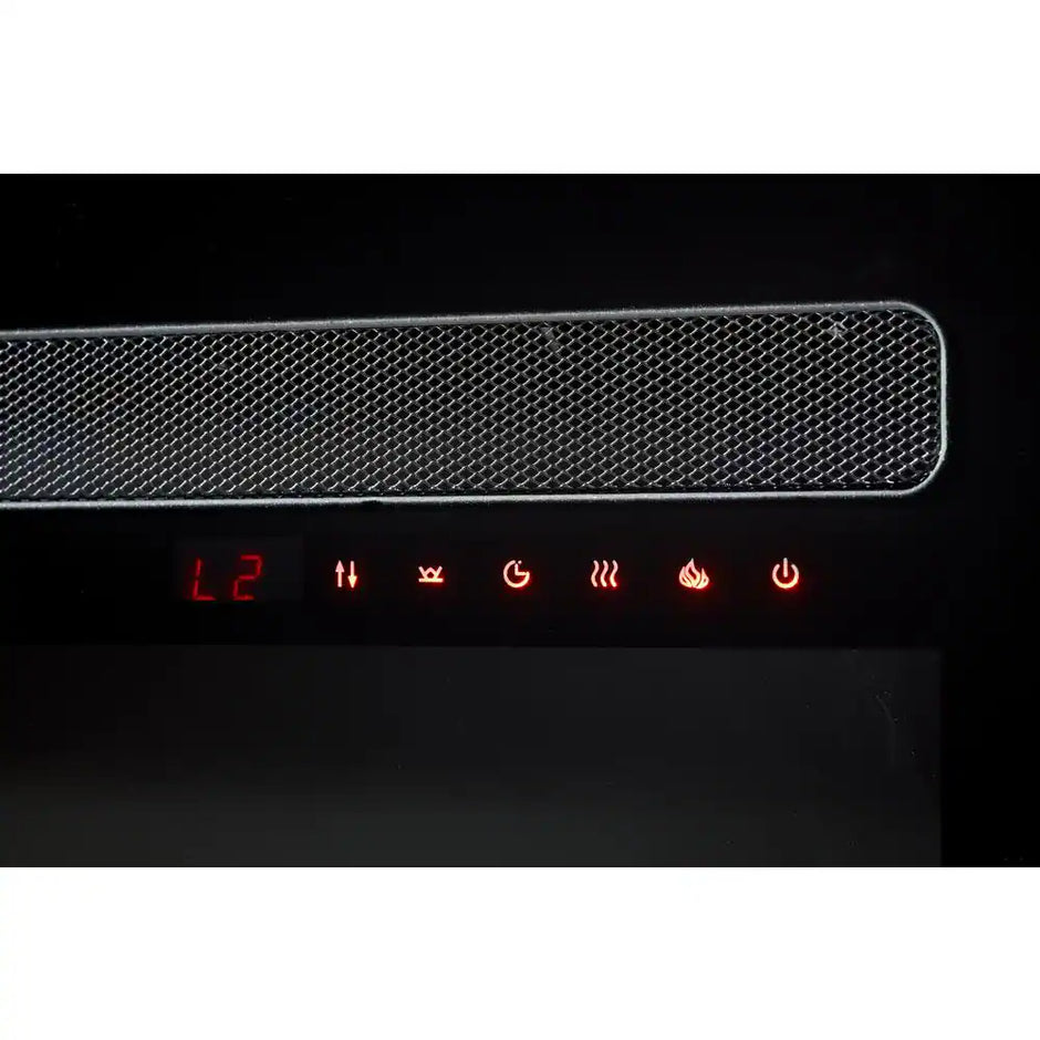 Sierra 60 In. Wall/Built-In Linear Electric Fireplace in Black