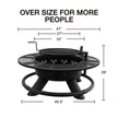 Fire Pit with Grills Grate, 47