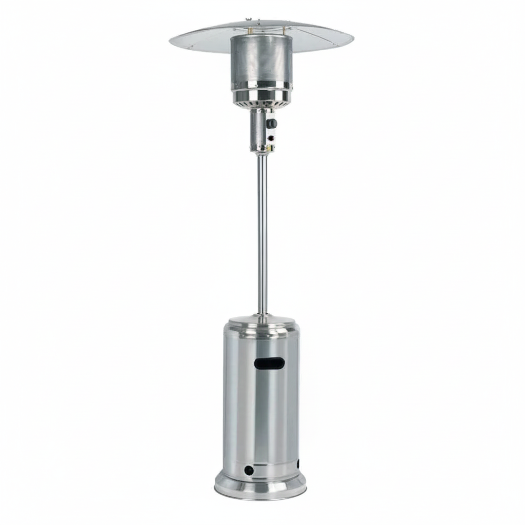 Patio Heater- 87'' Tall Stainless Steel AZ Patio Heater with Table