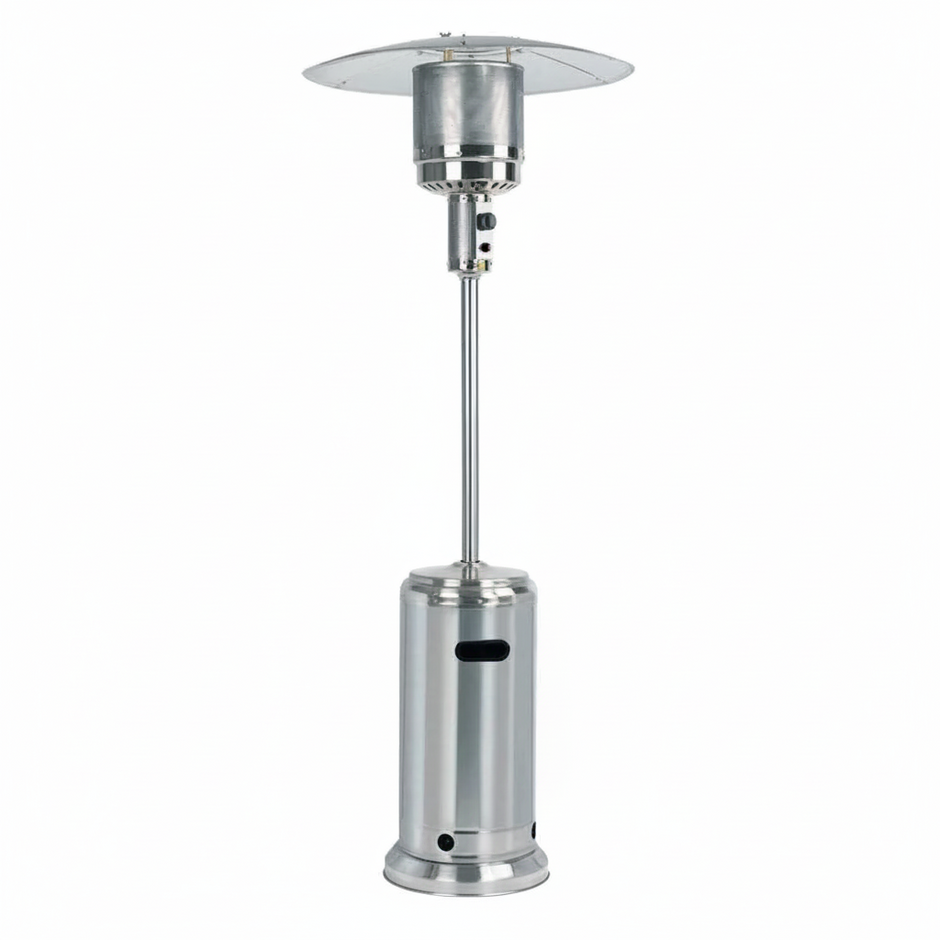 Patio Heater- 87'' Tall Stainless Steel AZ Patio Heater with Table
