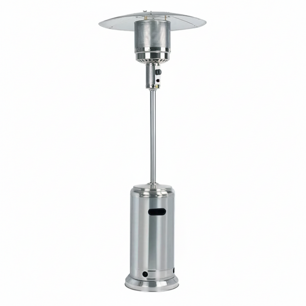 Patio Heater- 87'' Tall Stainless Steel AZ Patio Heater with Table