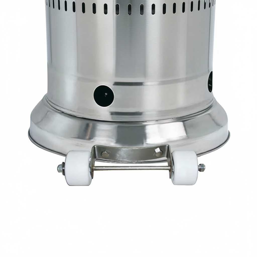 Patio Heater- 87'' Tall Stainless Steel AZ Patio Heater with Table