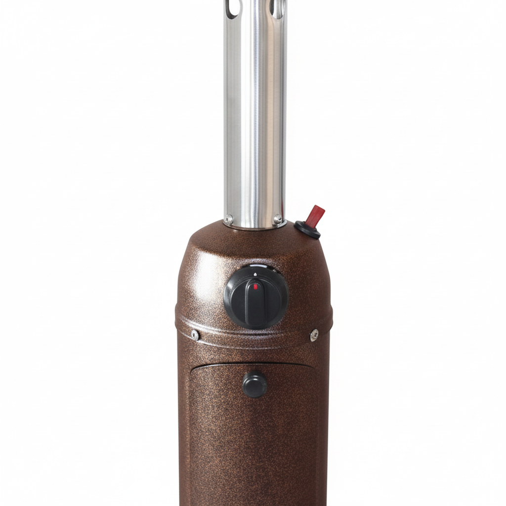 Propane Gas Outdoor Tabletop Patio Heater, Hammered Bronze