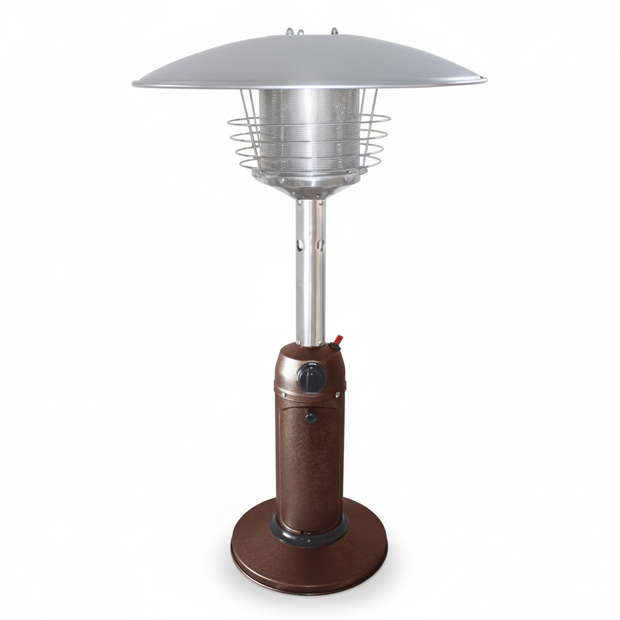 Propane Gas Outdoor Tabletop Patio Heater, Hammered Bronze