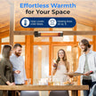 Infrared Outdoor Electric Space Heater, Wall Mounted Electric Patio Heater, 1500 Watts
